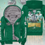 Saskatchewan Roughriders 2025 Grey Cup Champions 3D Fleece Zip Hoodie – MAITM13892