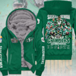 Saskatchewan Roughriders 2025 Grey Cup Champions 3D Fleece Zip Hoodie – MAITM13868