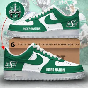 Saskatchewan Roughriders 2025 Grey Cup Champions AF1 Sneaker – MAITM13888
