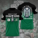 Saskatchewan Roughriders 2025 Grey Cup Champions 3D Apparel – TANTN18830