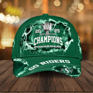 Saskatchewan Roughriders 2025 Grey Cup Champions Classic Cap - HOATT14697