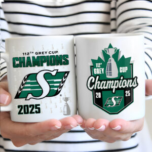 Saskatchewan Roughriders 2025 Grey Cup Champions Ceramic Mug - MAITM13860