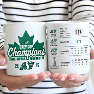 Saskatchewan Roughriders 2025 Grey Cup Champions Ceramic Mug - MAITM13862