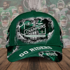 Saskatchewan Roughriders 2025 Grey Cup Champions Classic Cap - TMTHU2238