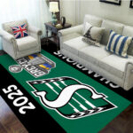 Saskatchewan Roughriders 2025 Grey Cup Champions Rectangular Rug – MAITM13844