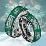 Saskatchewan Roughriders 2025 Grey Cup Champions Custom Alloy Ring – HOATT14763