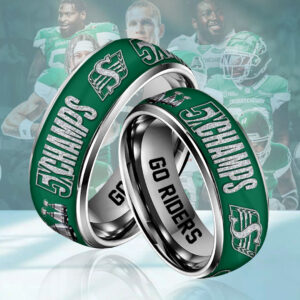 Saskatchewan Roughriders 2025 Grey Cup Champions Custom Alloy Ring - HOATT14763