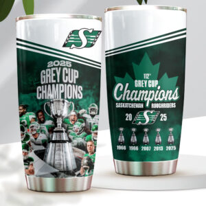 Saskatchewan Roughriders 2025 Grey Cup Champions Tumbler Cup - HOATT14778