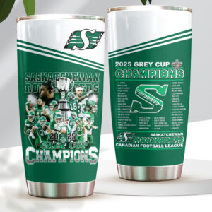 Saskatchewan Roughriders 2025 Grey Cup Champions Tumbler Cup - HOATT14714