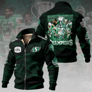 Saskatchewan Roughriders Thick Knit Fleece Jacket - GNE4689