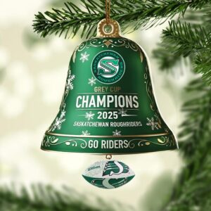 Saskatchewan Roughriders 2025 Grey Cup Champions Custom Shape 2-sided Acrylic Ornament – HOATT14766