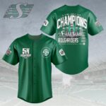 Saskatchewan Roughriders 2025 Grey Cup Champions Baseball Jersey – HOATT14744