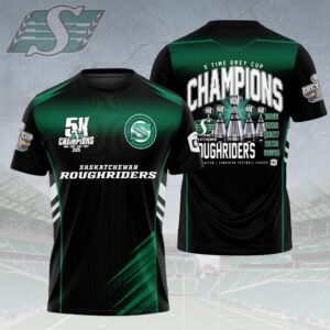 Saskatchewan Roughriders 2025 Grey Cup Champions 3D Apparel - HOATT14767