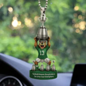 Saskatchewan Roughriders Custom shape 2-sided Acrylic Car Ornament - TMTHU2258