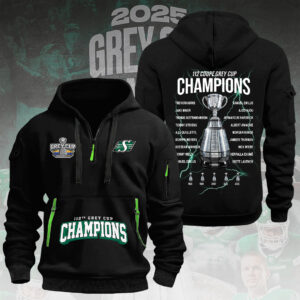 Saskatchewan Roughriders 2D Quarter Zip Hoodie - TMTHU2360