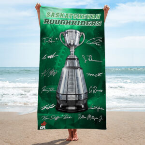 Saskatchewan Roughriders Rectangle Beach Towel - TMTHU2295