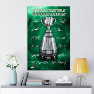 Saskatchewan Roughriders Rectangle Canvas With Inner Frame - TMTHU2351