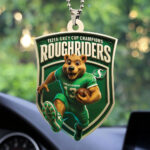 Saskatchewan Roughriders 2025 Grey Cup Champions Custom shape 2-sided Acrylic Car Ornament – TMTHU2249