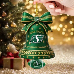 Saskatchewan Roughriders 2025 Grey Cup Champions Custom shape 2-sided Acrylic Car Ornament - TMHU2241