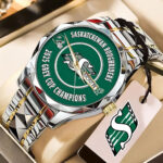 Saskatchewan Roughriders 2025 Grey Cup Champions Alloy Luxury Quartz Watch – TMTHU2236