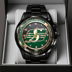 Saskatchewan Roughriders 2025 Grey Cup Champions Black Stainless Steel Watch - TANTN18921