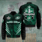 Saskatchewan Roughriders 2025 Grey Cup Champions 3D Bomber Jacket – TANTN18977