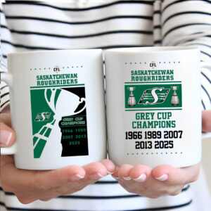 Saskatchewan Roughriders 2025 Grey Cup Champions Ceramic Mug - TANTN188902