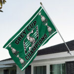 Saskatchewan Roughriders 2025 Grey Cup Champions 3D Double-side House Flag – TANTN18837