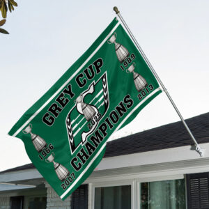 Saskatchewan Roughriders 2025 Grey Cup Champions 3D Double-side House Flag - TANTN18837