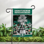 Saskatchewan Roughriders 2025 Grey Cup Champions Double-side Garden Flag – TMTHU2251