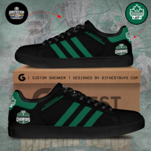 Saskatchewan Roughriders 2025 Grey Cup Champions Custom SS Shoes - TANTN18909