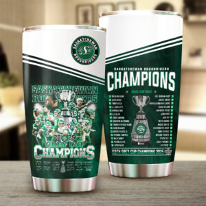 Saskatchewan Roughriders 2025 Grey Cup Champions Tumbler Cup - TANTN18944