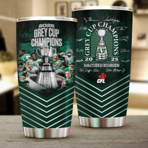 Saskatchewan Roughriders 2025 Grey Cup Champions Tumbler Cup - TMTHU2431