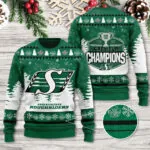 Saskatchewan Roughriders 2025 Grey Cup Champions Ugly Sweater – TANTN18970