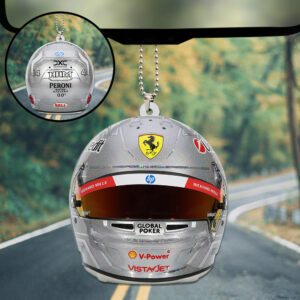 Scuderia Ferrari Las Vegas x Lewis Hamilton Custom shape 2-sided Acrylic Car Ornament - TANTN18806
