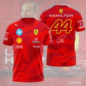 Scuderia Ferrari x Lewis Hamilton 2025 3D Apparel - HOATT14662