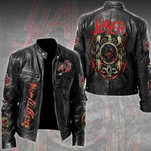 Slayer Motorcycle Leather Jacket - TMTHU2267
