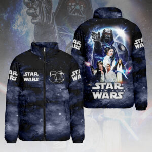Star Wars 3D Stand Collar Puffer Jacket - HOATT14292