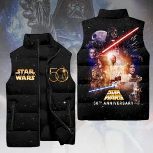 Star Wars 50th Anniversary 3D Sleeveless Down Jacket - HOATT14531