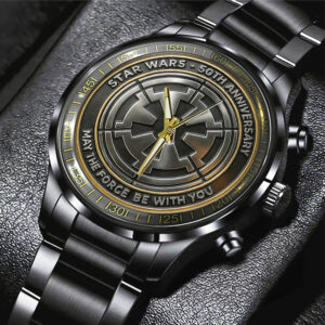 Star Wars 50th Anniversary Black Stainless Steel Watch - TMTHU2200