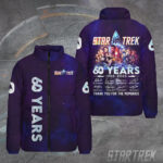 Star Trek 60th Anniversary 3D Stand Collar Puffer Jacket - TMTHU2077
