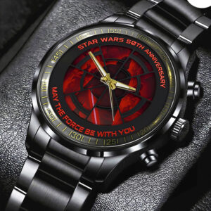 Star Wars 50th Anniversary Black Stainless Steel Watch - TMTHU2363