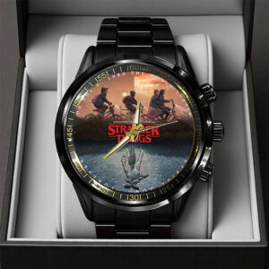 Stranger Things Black Stainless Steel Watch - TANTN18995