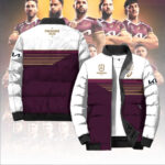 Brisbane Broncos 2025 NRL Premiers 3D Cotton-Padded Jacket - TANTN17487