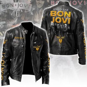 Bon Jovi Motorcycle Leather Jacket - TANTN17930