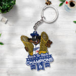 Los Angeles Dodgers World Series 2025 Custom Shape 2-sided Keychain - TANTN18053