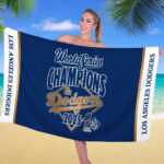 Los Angeles Dodgers World Series 2025 Rectangle Beach Towel - TANTN18063