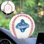 Los Angeles Dodgers World Series 2025 Custom shape 2-sided Acrylic Car Ornament - TANTN18126