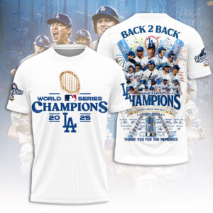 Los Angeles Dodgers World Series 2025 3D Apparel - TANTN18140