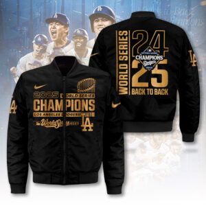 Los Angeles Dodgers World Series 2025 3D Bomber Jacket - TANTN18183